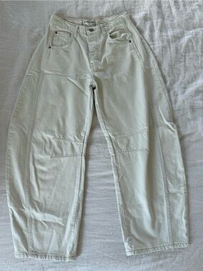 Free People We The Free Good Luck Mid Rise Barrel Jeans